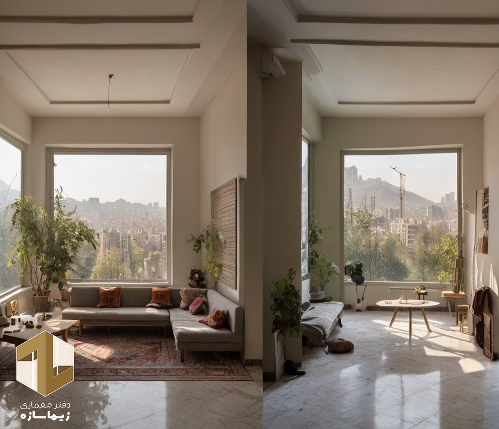 قبل و بعد بازسازی در تهران