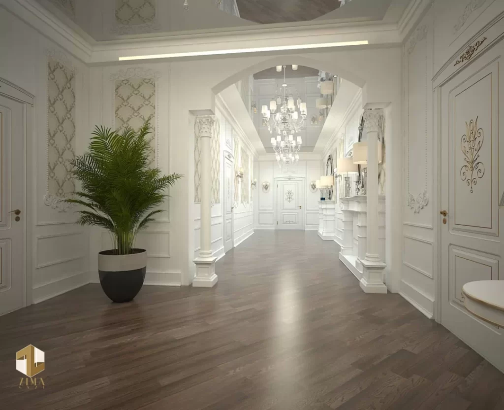 طراحی دکوراسیون کلاسیک پروژه4